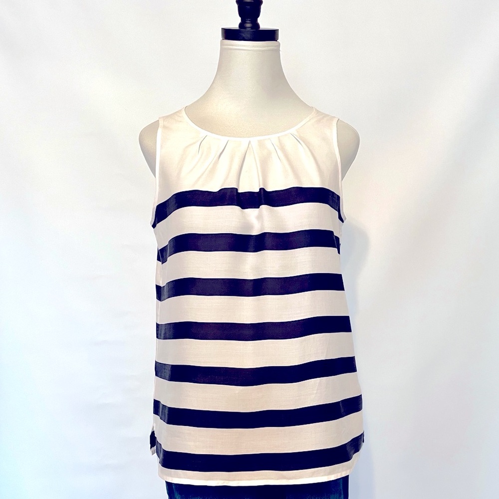 Talbots stripe blouse